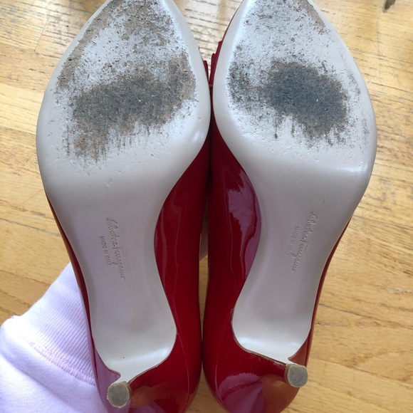 Salvatore ferragamo red heels - Picture 4 of 8